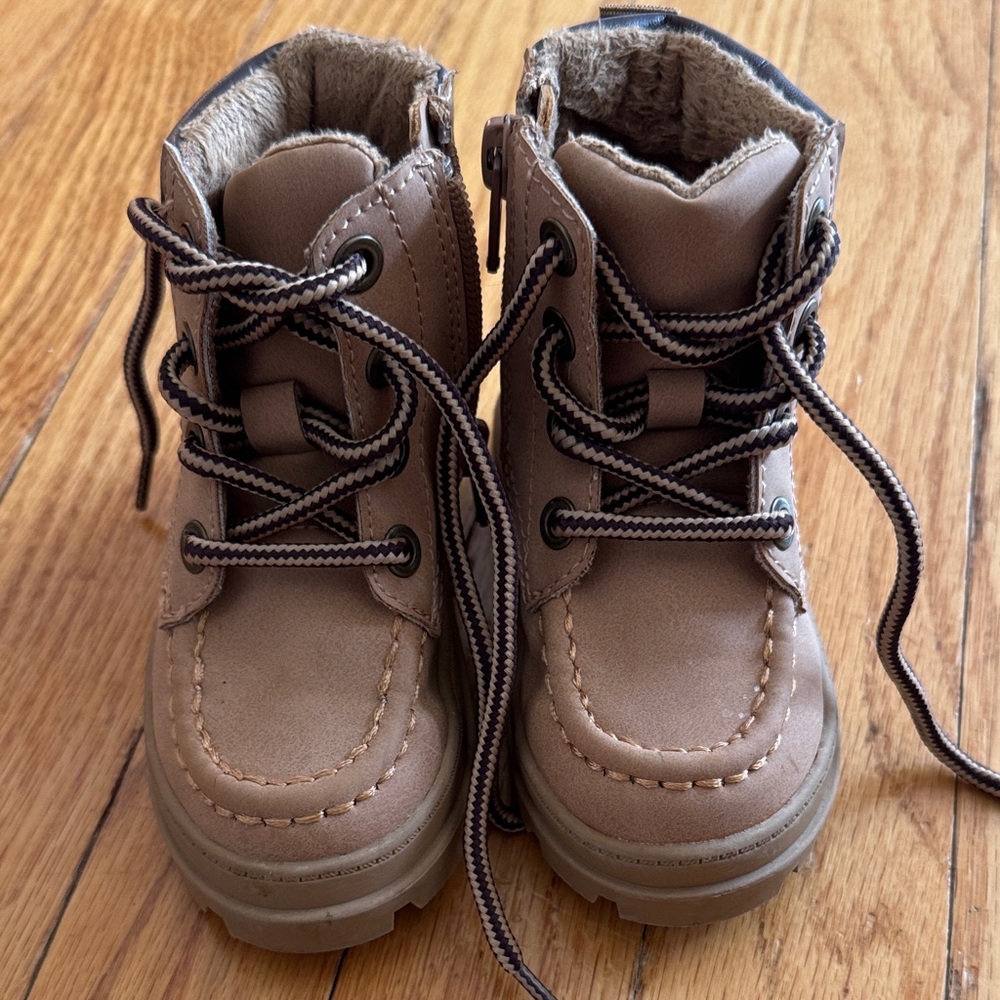 H&M Brown Kids Boots with Fleece Lining